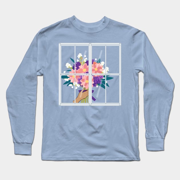 Floral bouquet Long Sleeve T-Shirt by Designs and Dreams